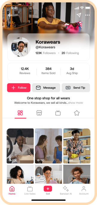 Your storefront, your show.